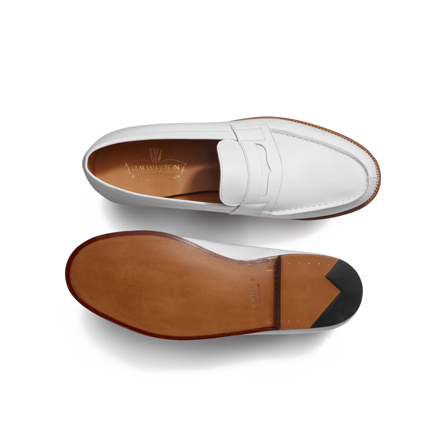 J.M.Weston | 180 Loafer Whit Soft Calfskin