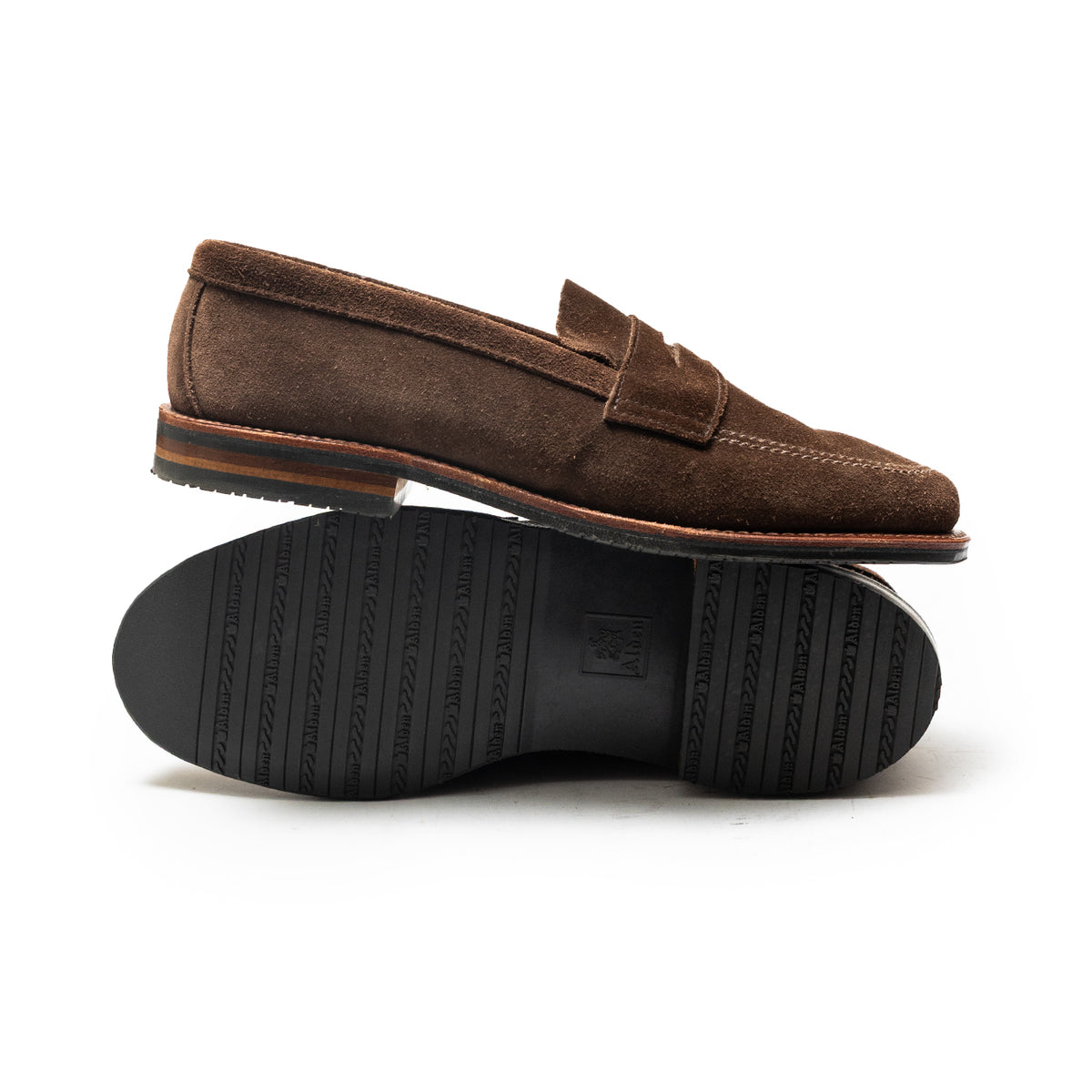 Alden | 6224L Unlined Penny Loafer Dark Brown Suede