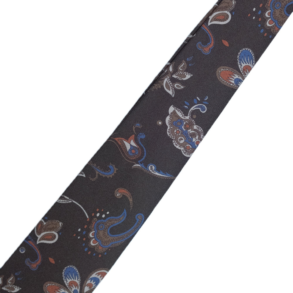 Holliday & Brown | Square Geometric Tie Rust E25214