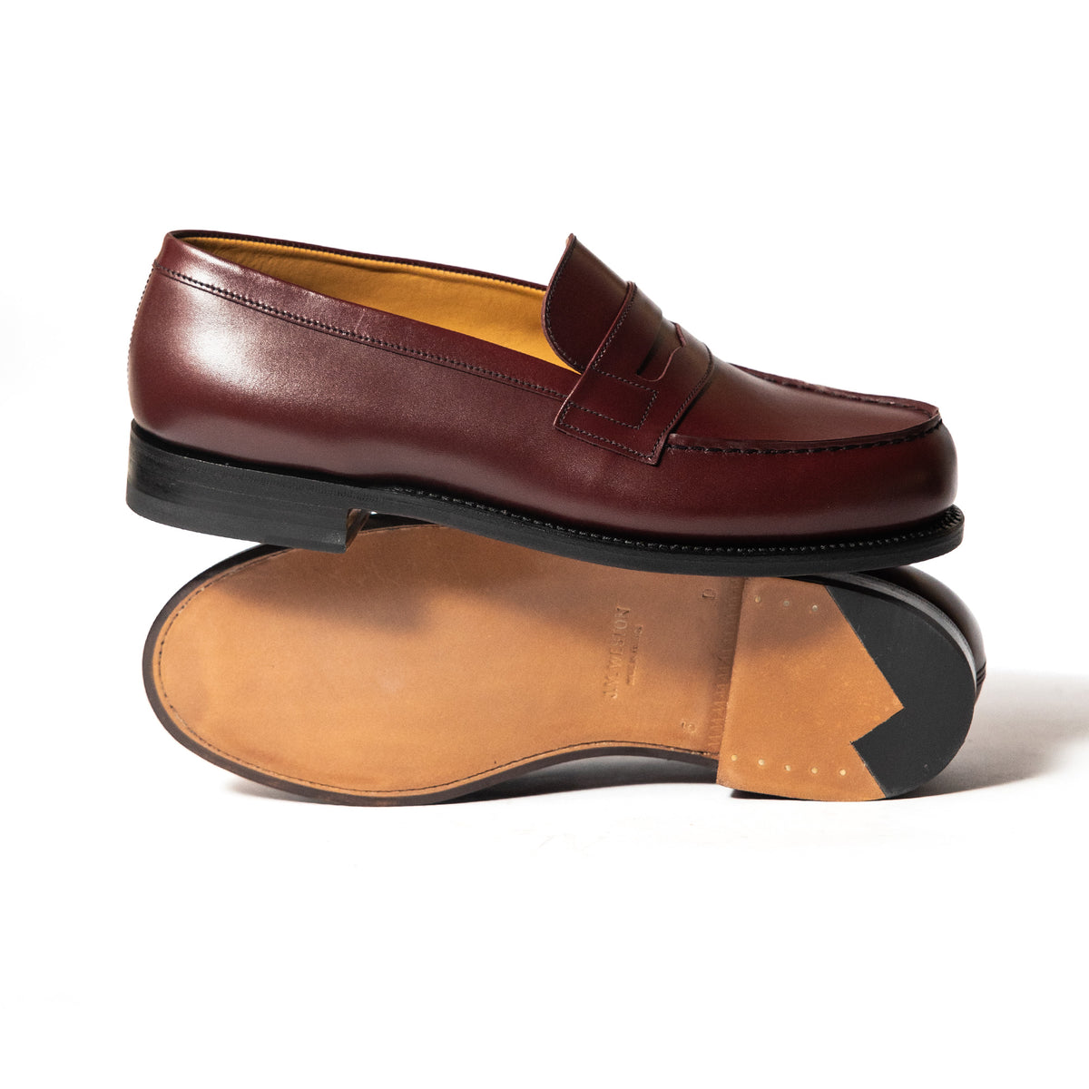 J.M.Weston | 180 Loafer Toucan Burgundy Box Calf