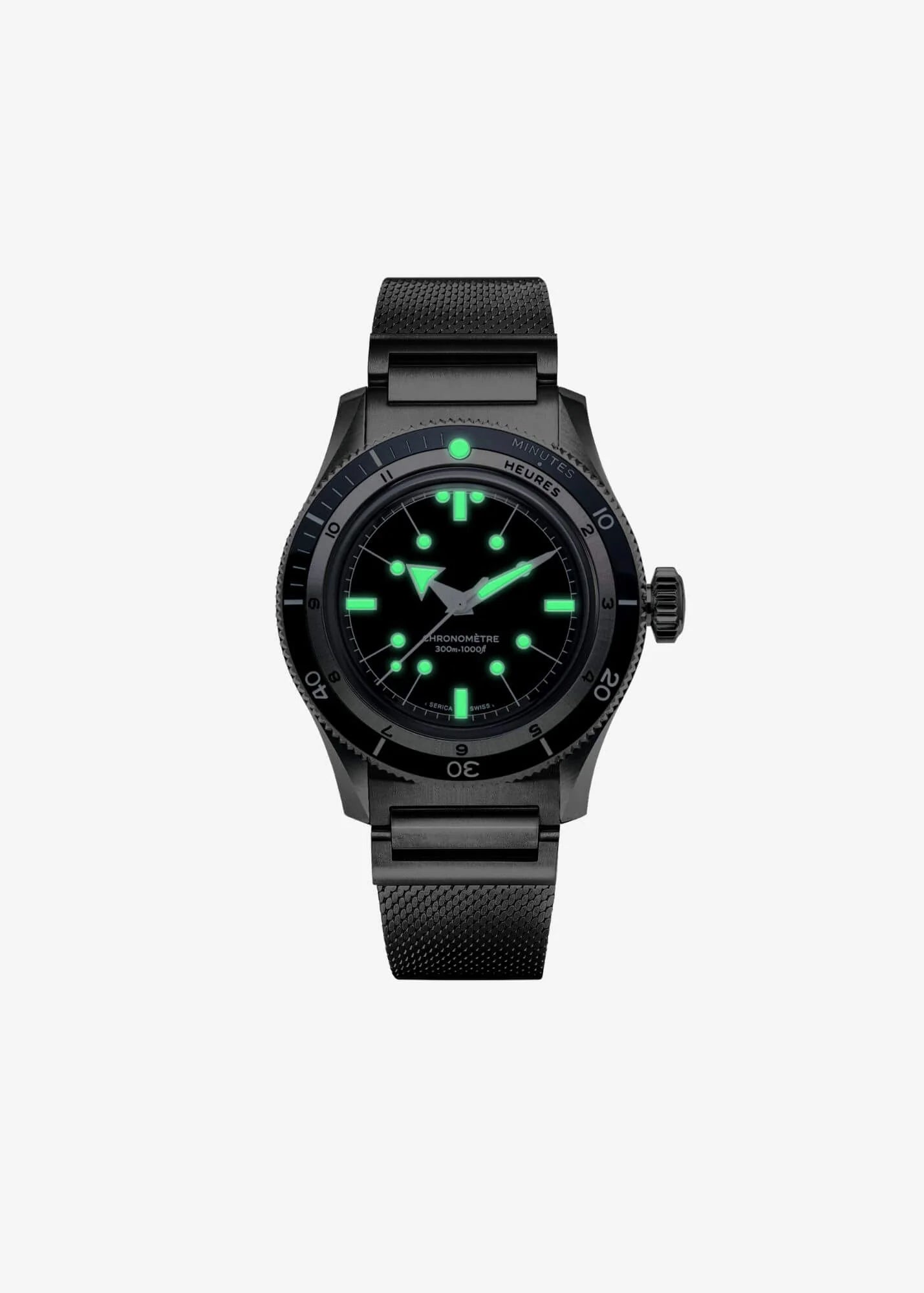 Serica | Ref. 5303-1 Diving Chronometer Enamel Black