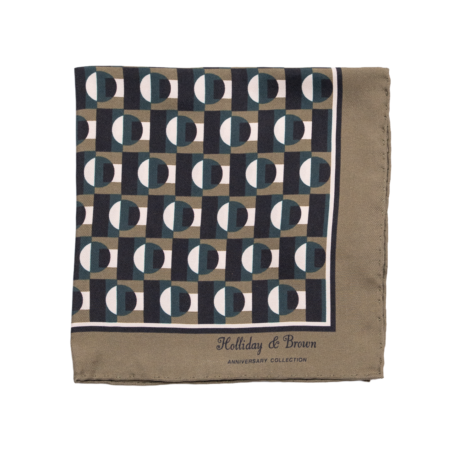 Holliday & Brown | Silk Plain White Pocket Square UNI011