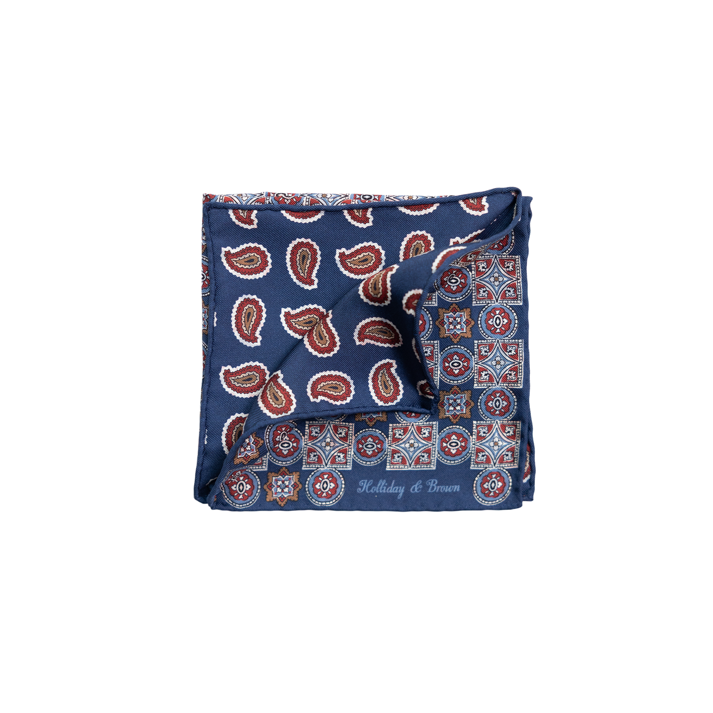Holliday & Brown | Medallion Foulard Pocket Square 58187 2