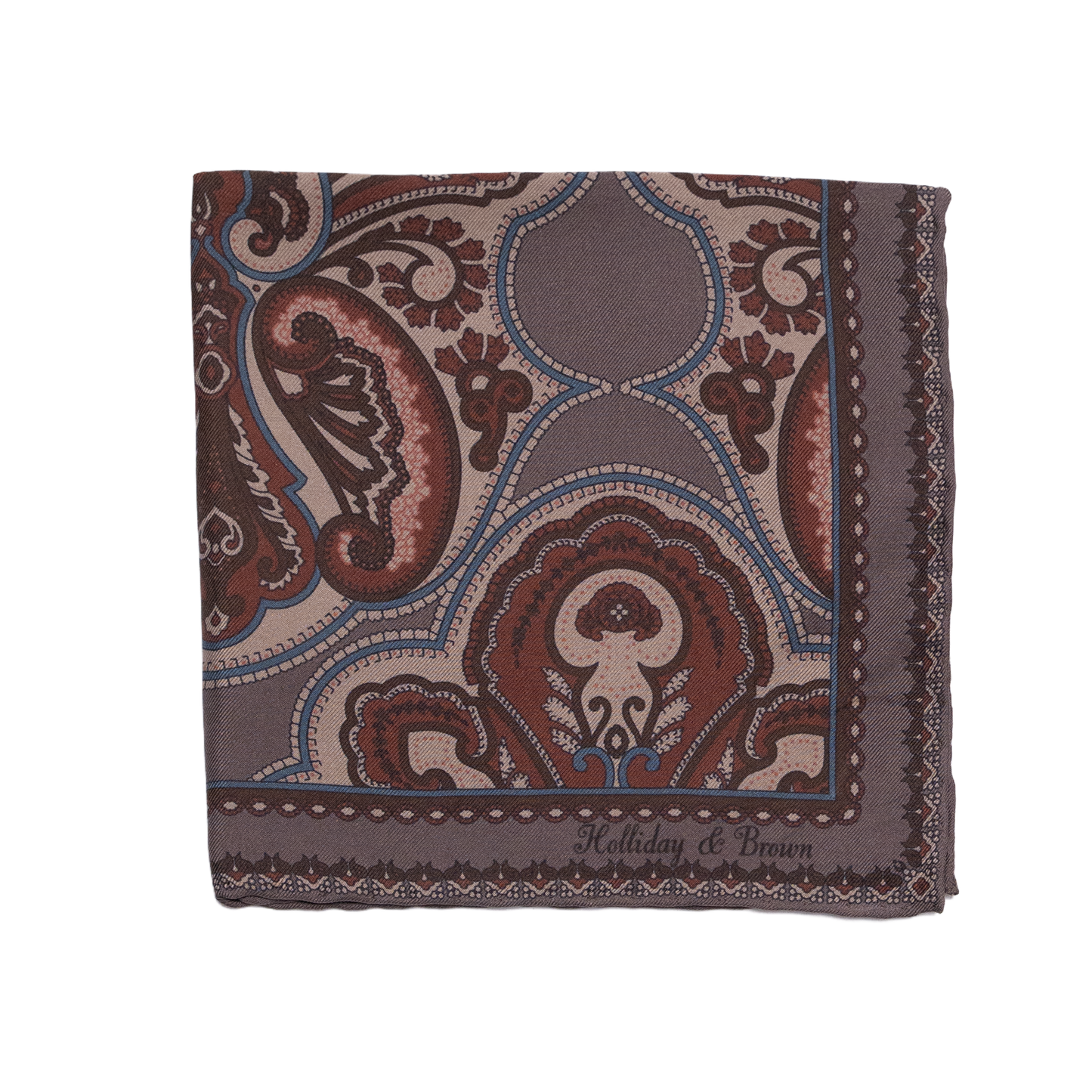 Holliday & Brown | Silk Plain White Pocket Square UNI011
