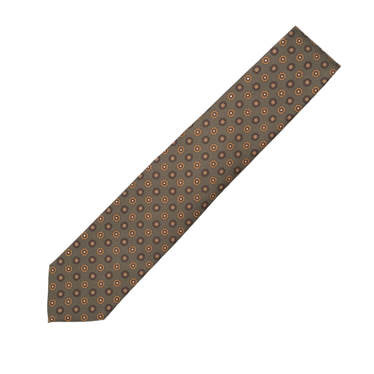 Holliday & Brown | Green Floral Motif Tie 62830 4