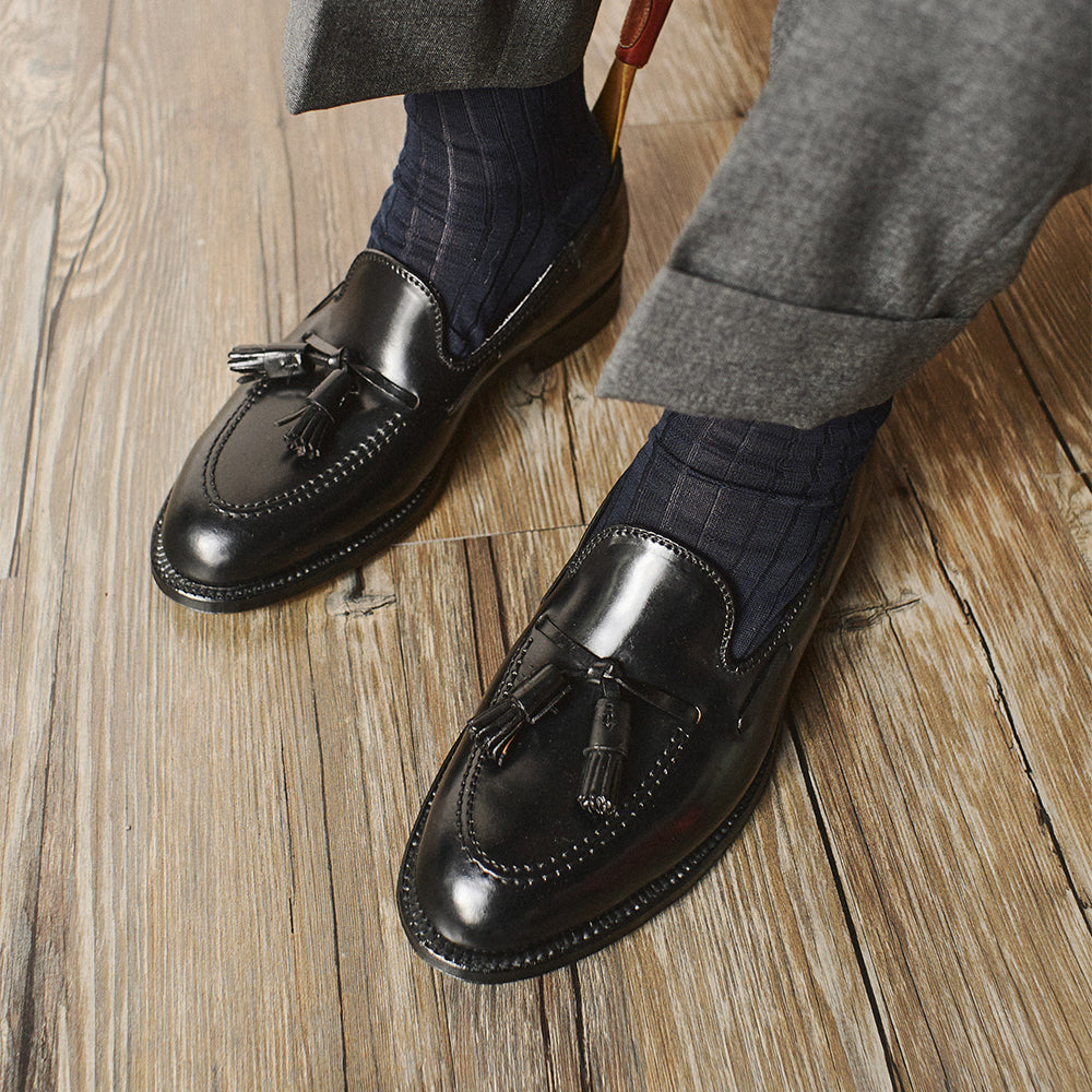 Alden | 664 Tassel Loafer Black Shell Cordovan