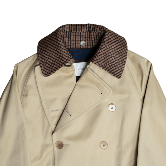 Coherence | AL II Gabardine Trench Coat Beige