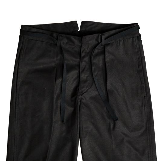 Coherence | Alain Selvedge Yacht Canvas Trousers Black