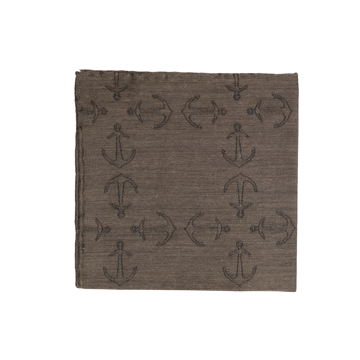 Simonnot Godard | Ancre Marron Pocket Square