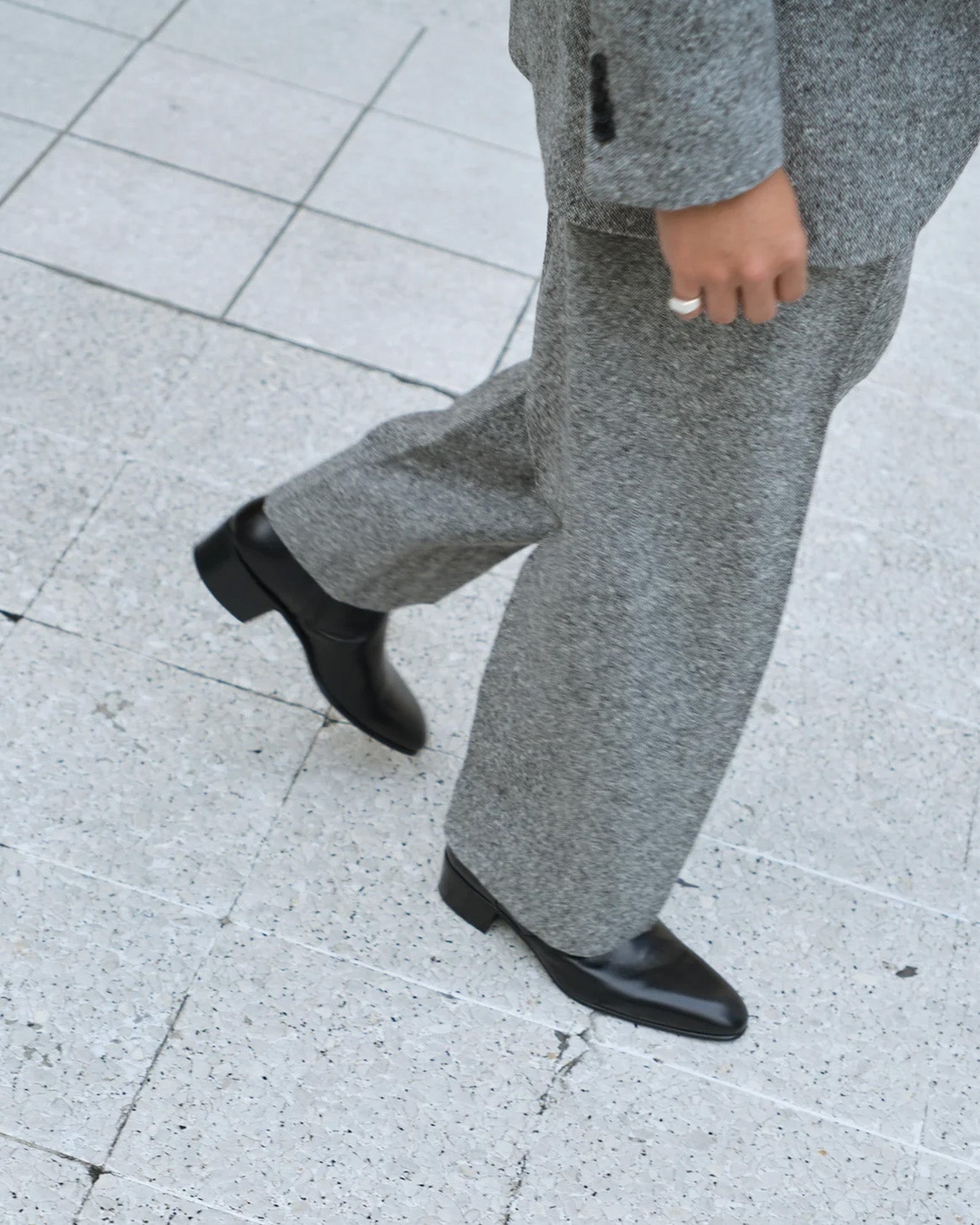 Husbands Paris | Zip Boots In Black Box Calf