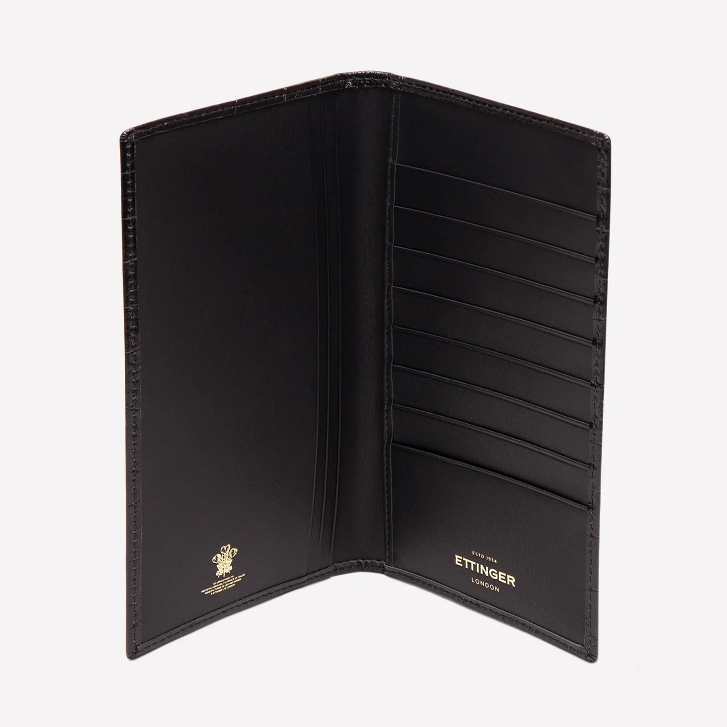 Ettinger | Croco Coat Wallet with 8 C/C Ebony/Black