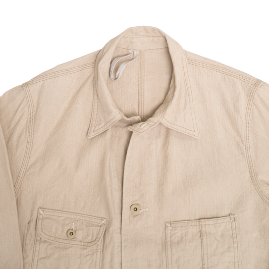 Coherence | Jackson Linen Cotton Chevron Ivory