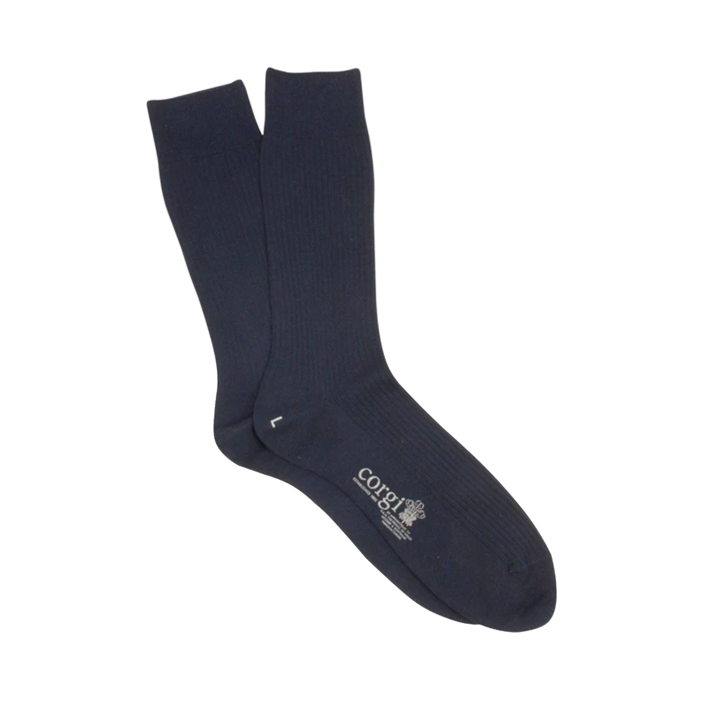Corgi | Mercerised Cotton Socks Navy