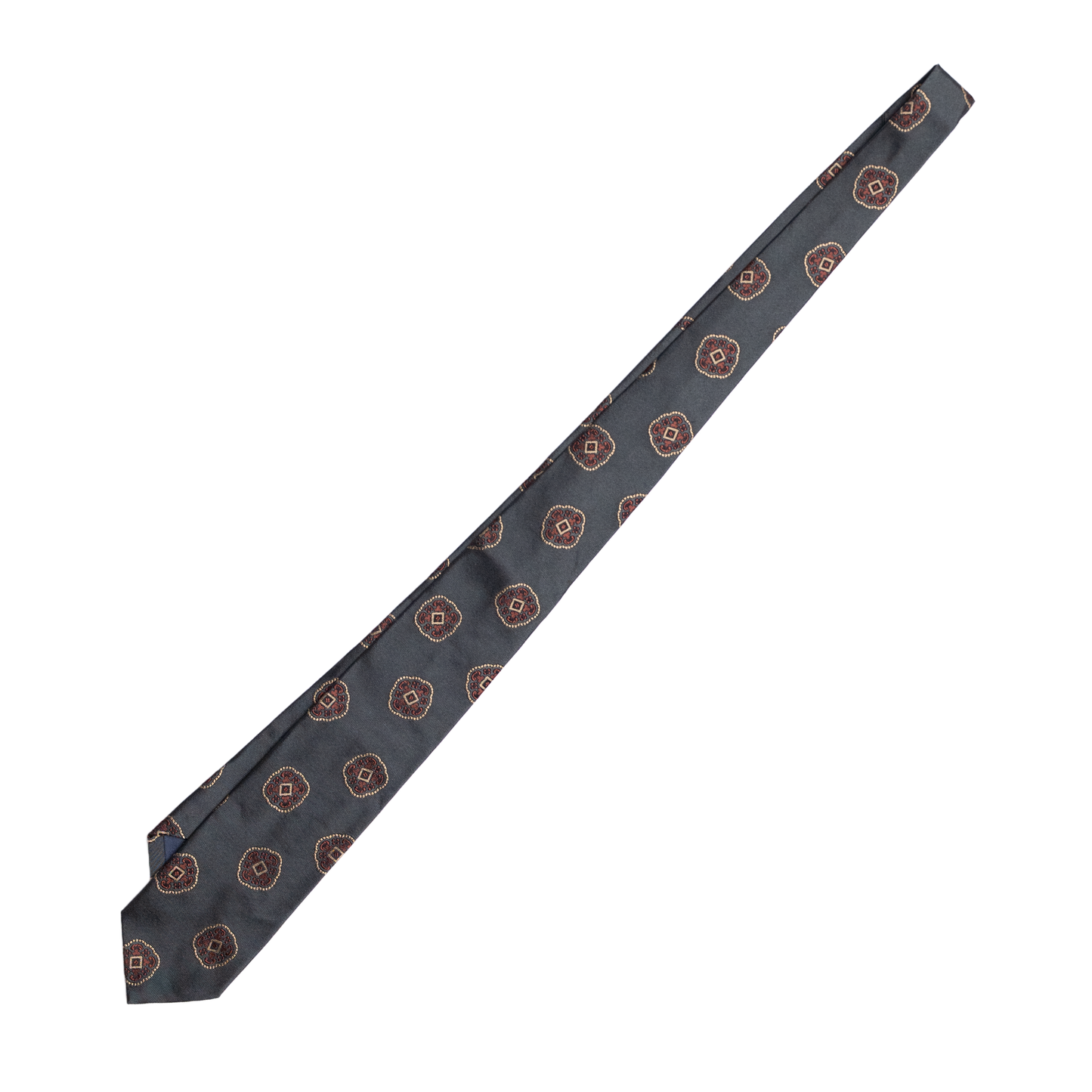 Holliday & Brown | Square Geometric Tie Rust E25214