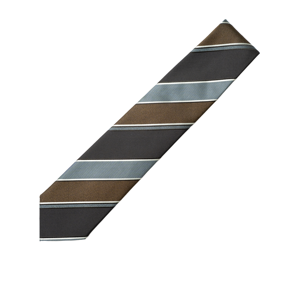 Holliday & Brown | Navy Brown & Blue Stripe Tie FH504 2