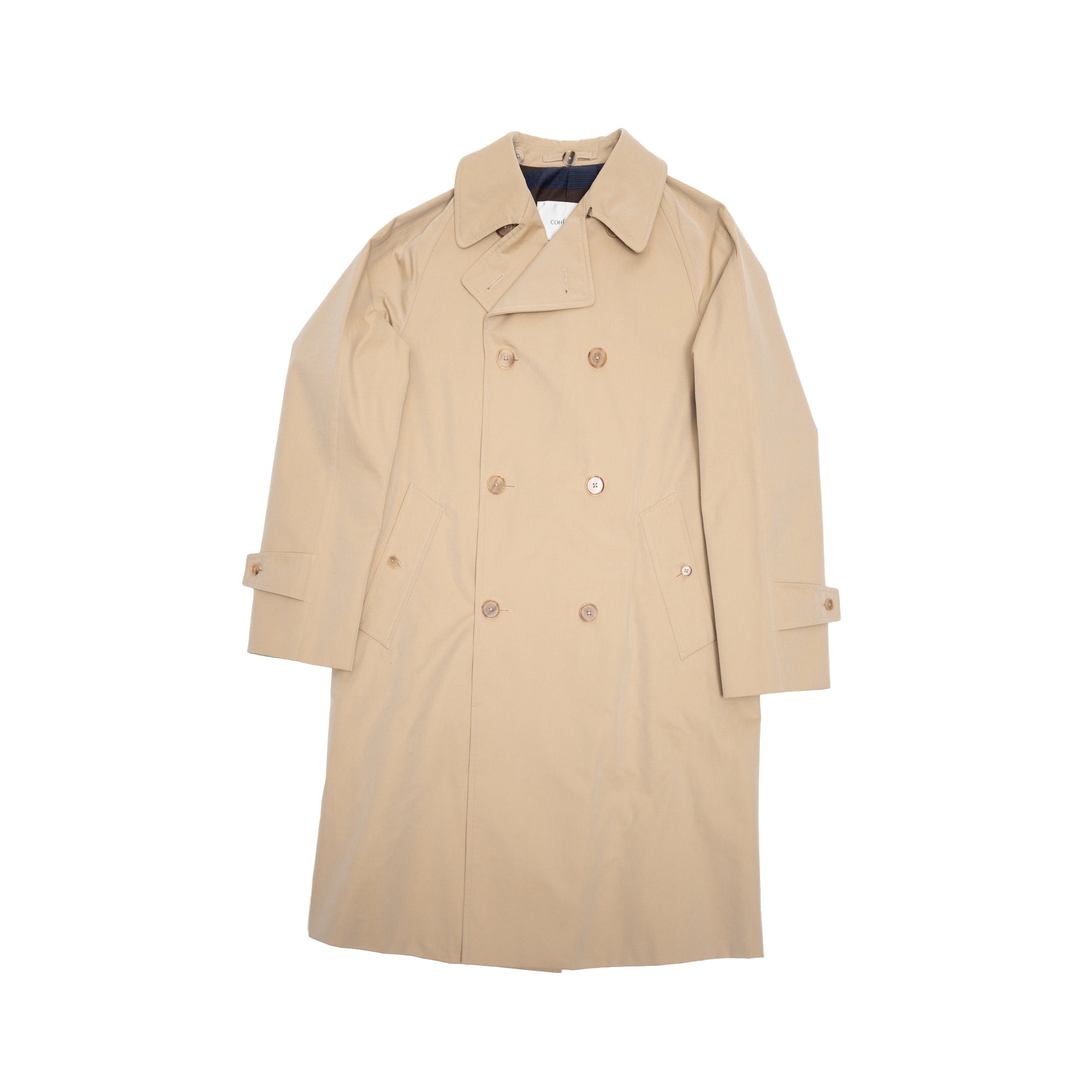 ジャケット・アウター Coherence Foufou sizeM Coherence | Foufou II Gabardine Beige Double Breasted Coat – OAKROOM