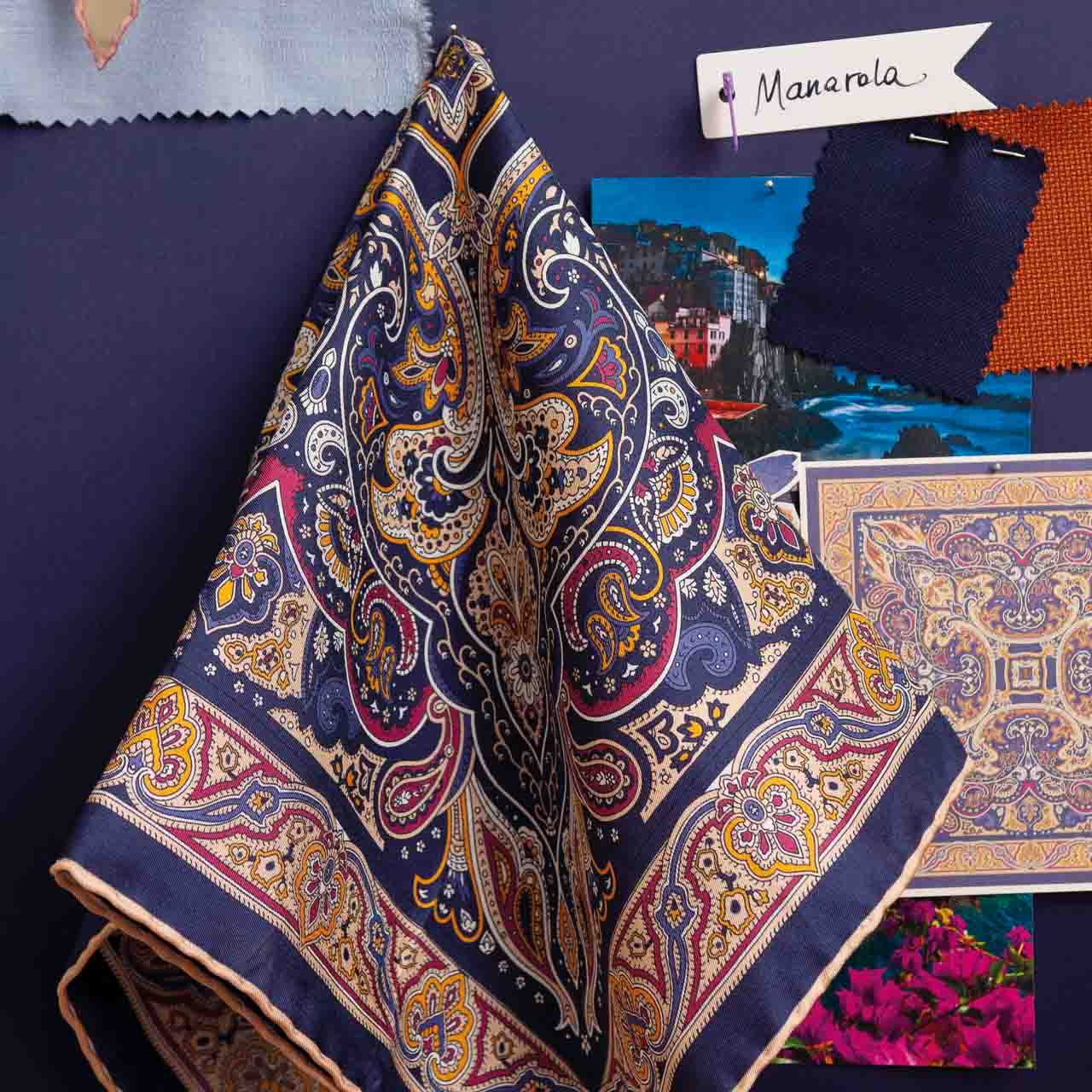 Serà Fine Silk | Manarola Pocket Square