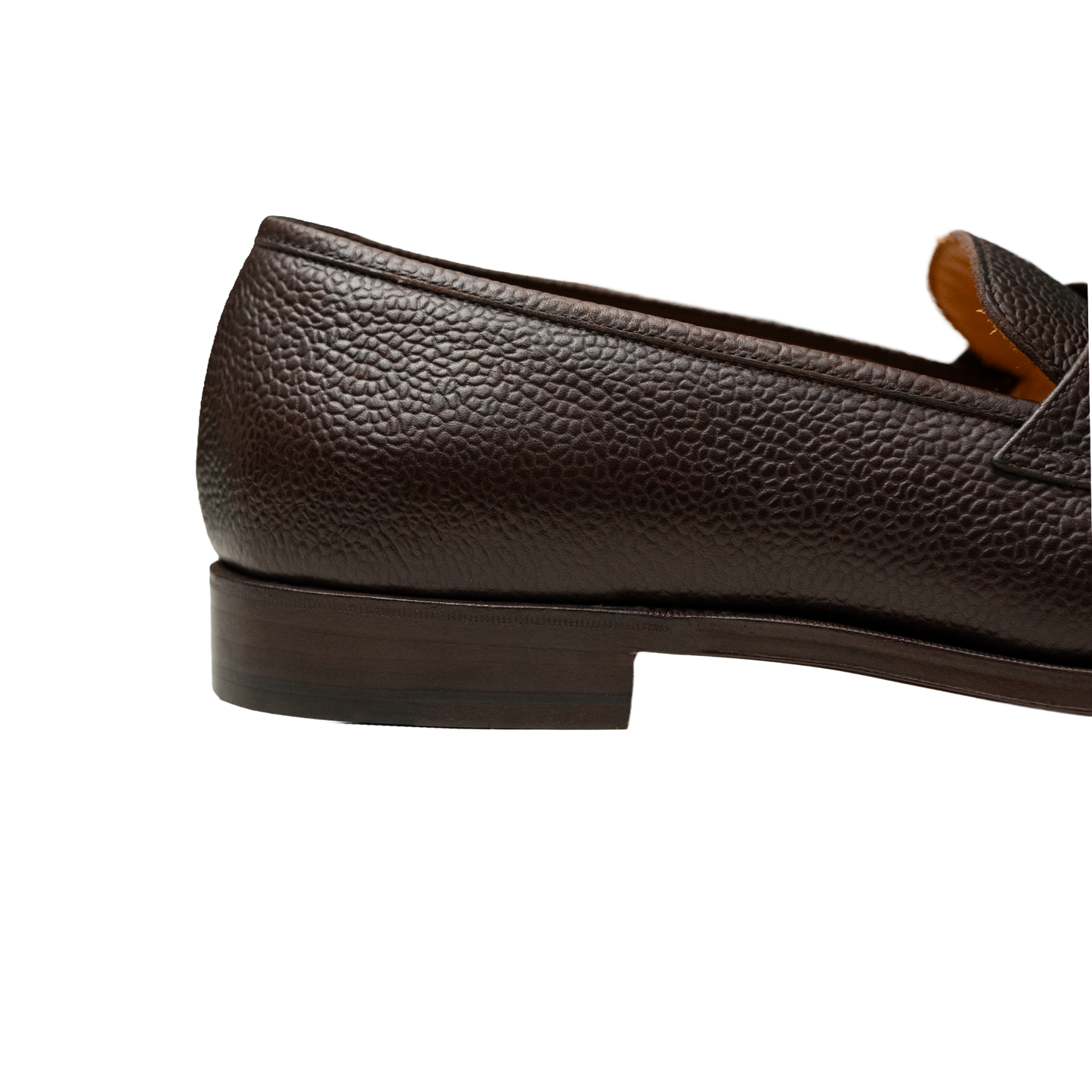 Oriental Shoemaker | Albers Penny Loafer Dark Brown Grain