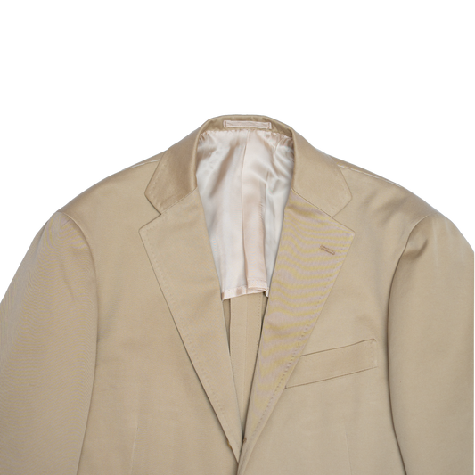Ring Jacket | 1954 Collection Biege Cotton Singel Breasted Jacket