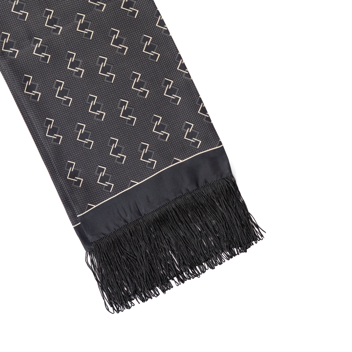Stefano Cau | Silk All Season Scarf Black S10