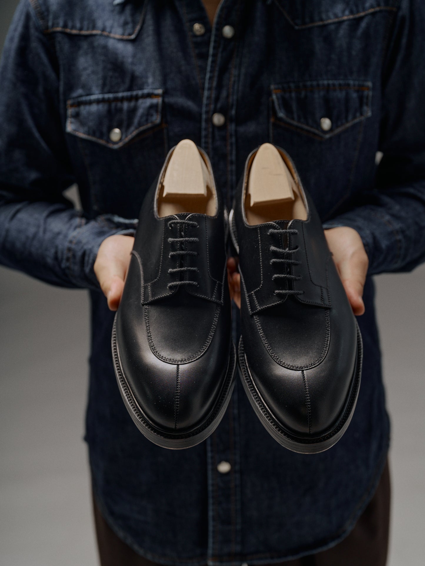 J.M.Weston | Half Hunt Derby Black Box Calf