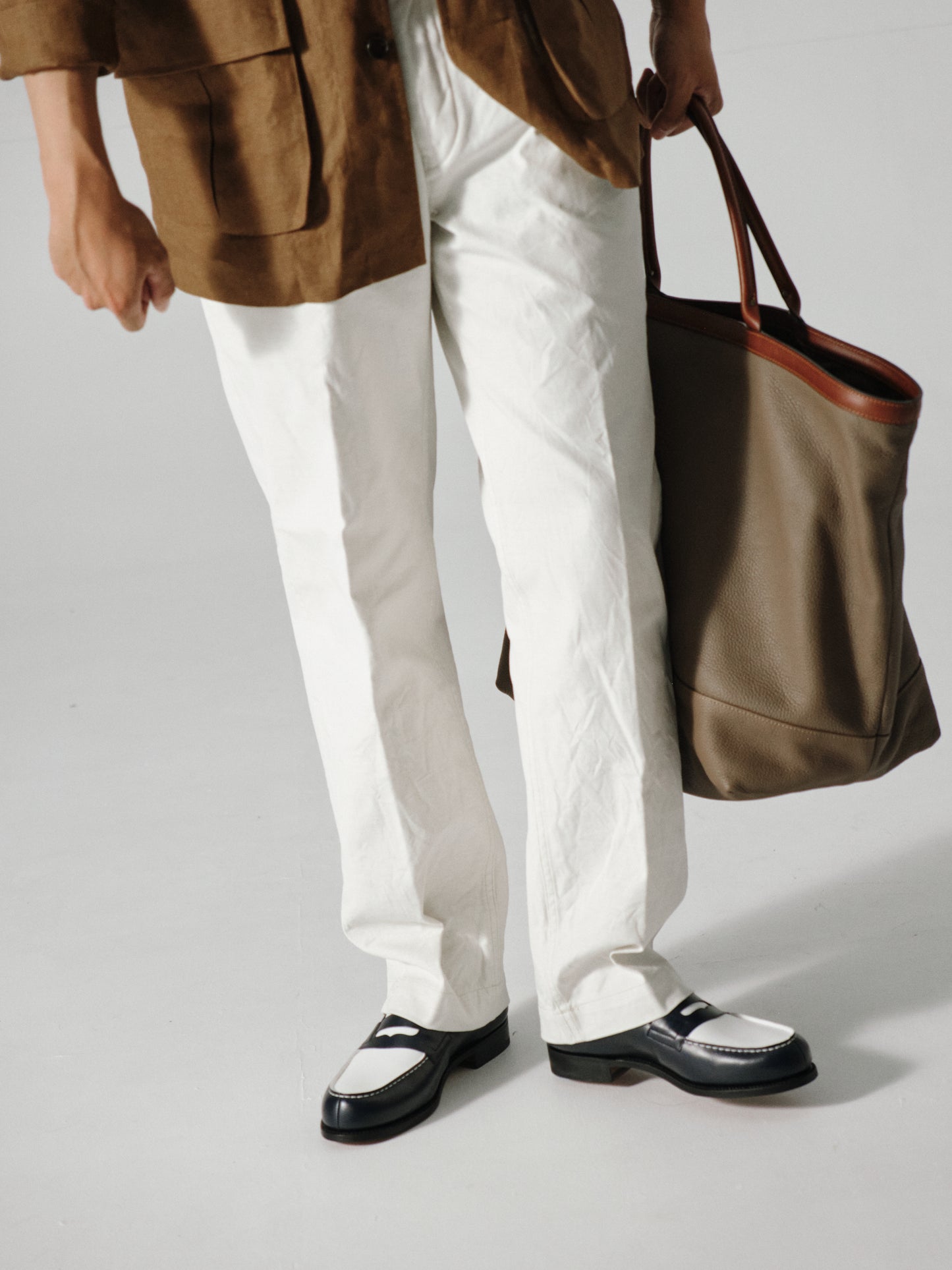 J.M.Weston | 180 Loafer Navy/White Boxcalf