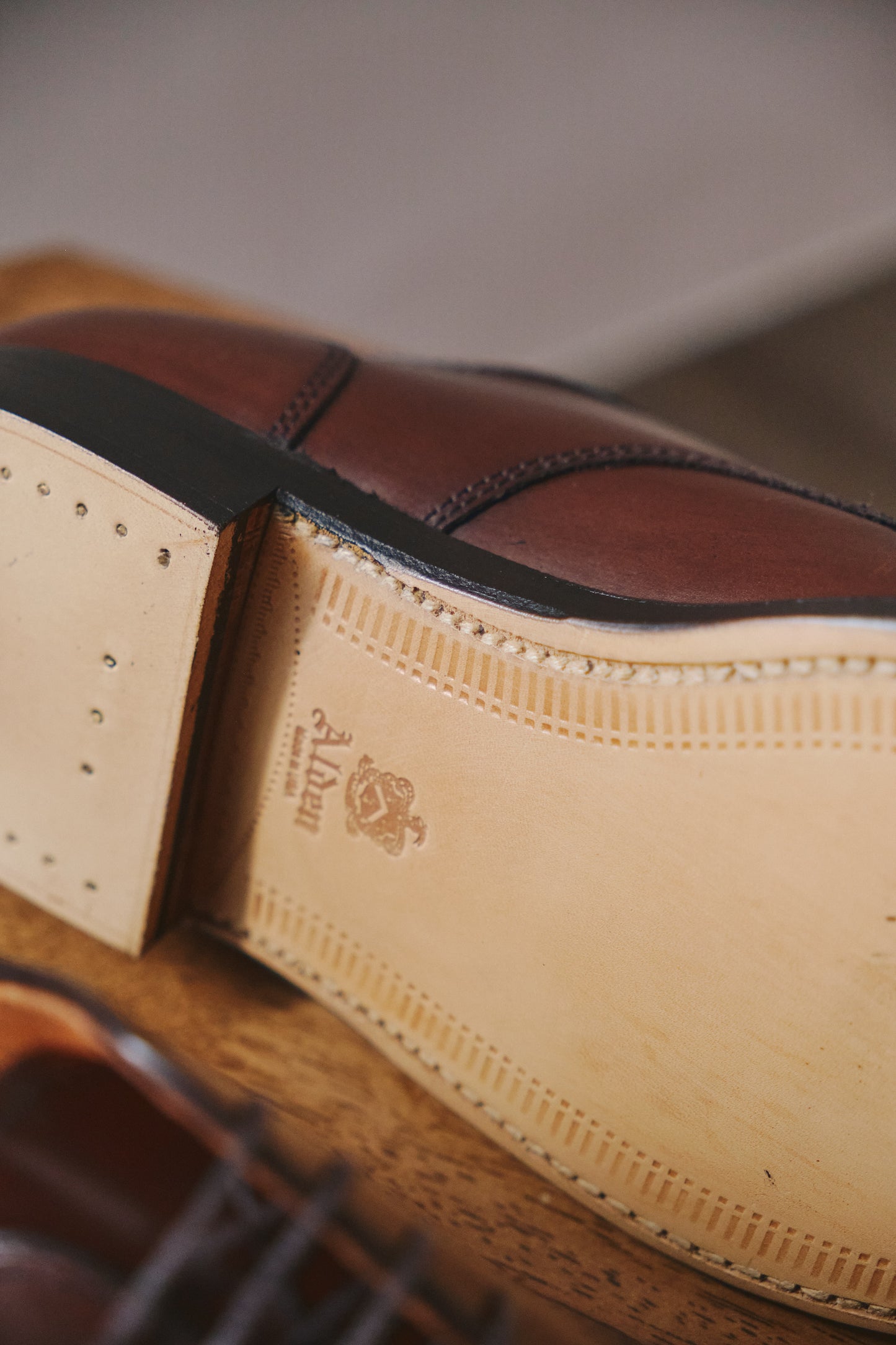 Alden | 968 Norwegian Front Blucher Dark Brown Calf