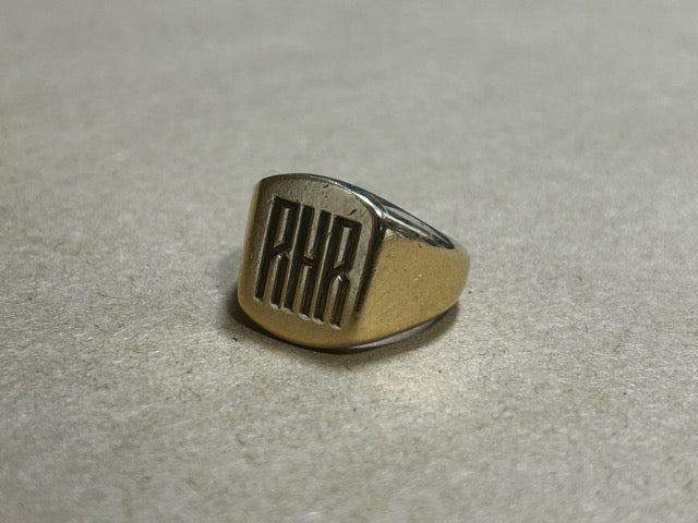 PJ Sterling 1960s Tiffany 14k Large Signet Ring - Main Image