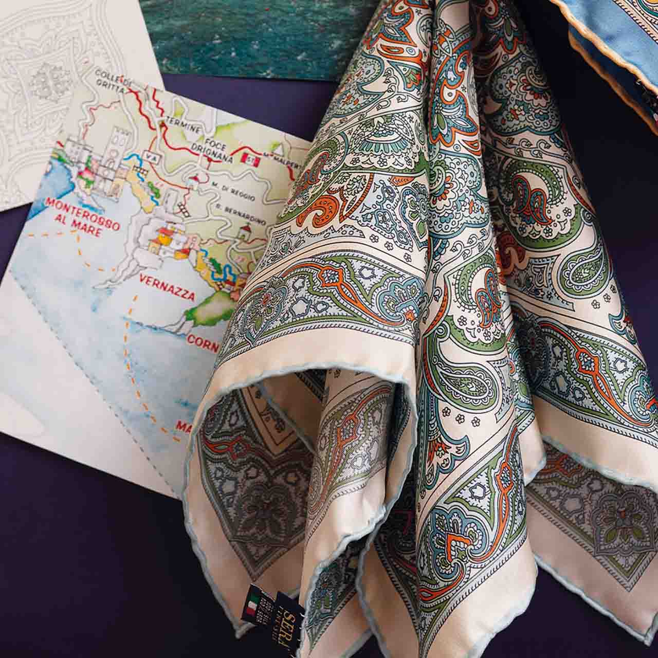 Serà Fine Silk | Vernazza Pocket Square