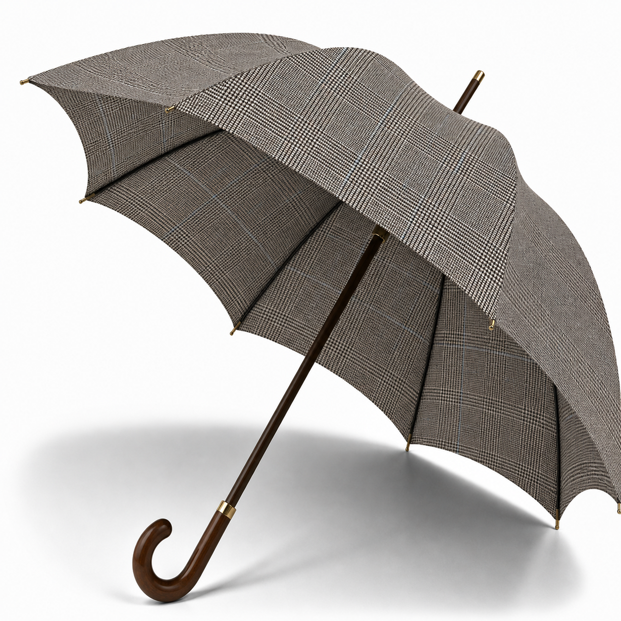 Fox Umbrella | Walnut Crook Grey POW Check