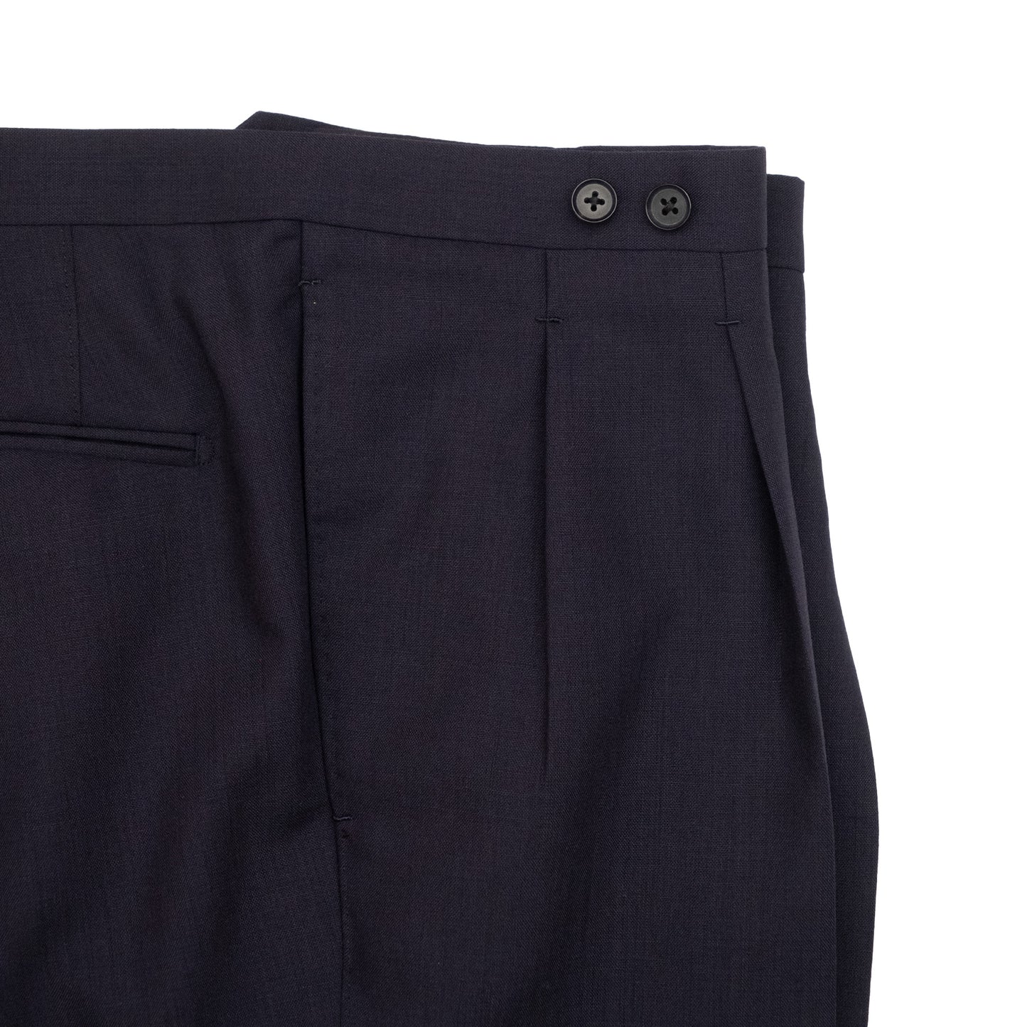 Ring Jacket | Single Breasted Peak Lapel Wool Mohair Suit Navy