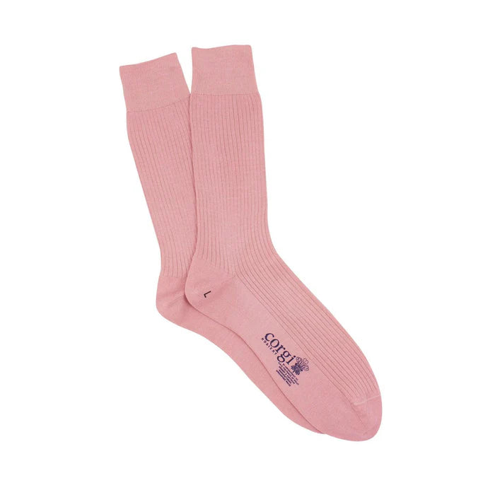 Corgi | Mercerised Cotton Socks Dusty Pink