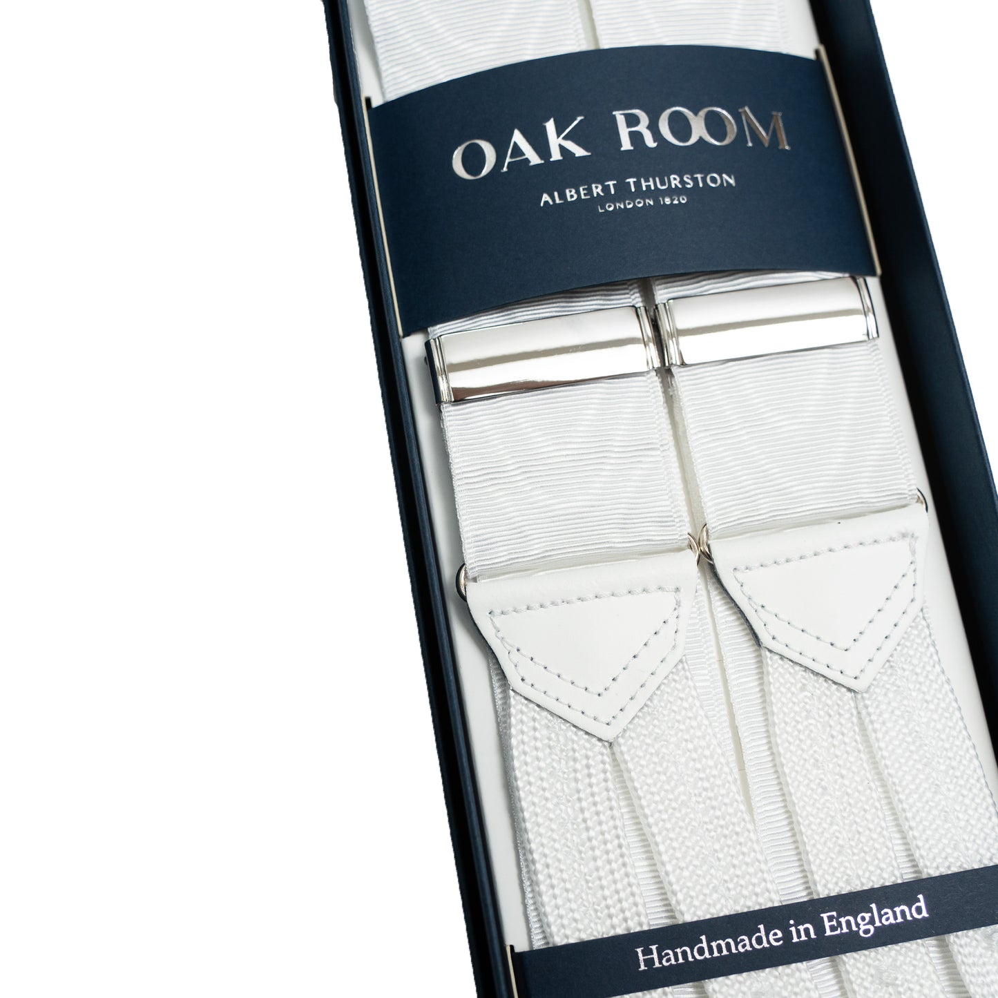 Albert Thurston | Moire White Braces