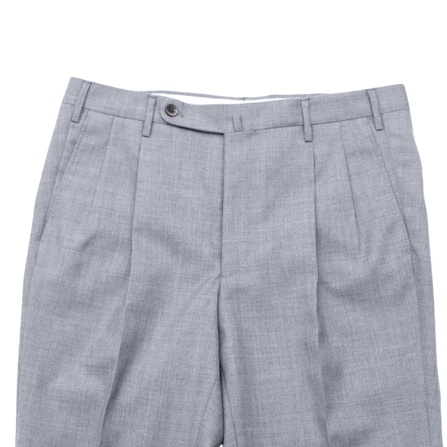 Echizenya | Osaku Light Grey Pleated Wool Trousers