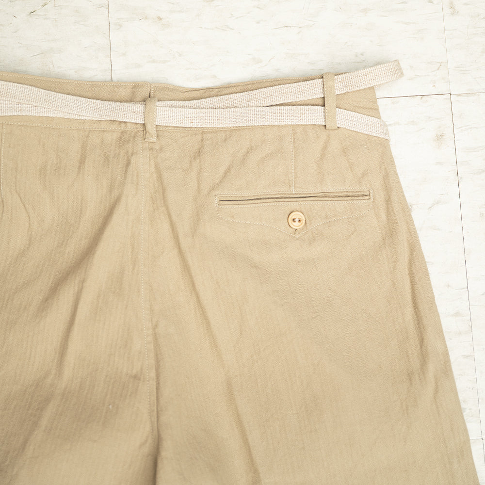 Coherence | Alain Shorts Ivory Chevron