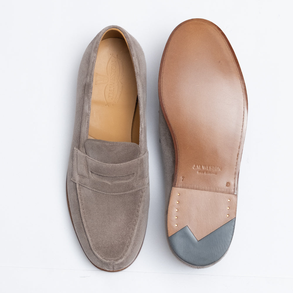 J.M.Weston | 180 Loafer Taupe Suede
