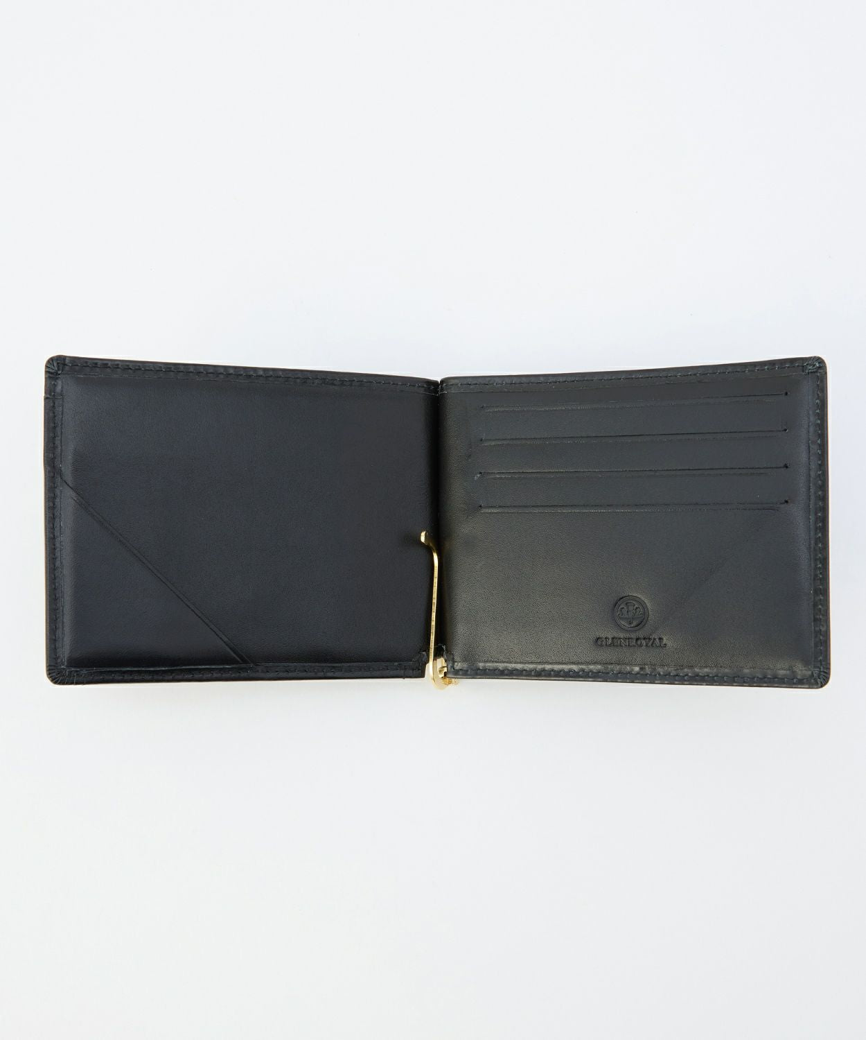 Glenroyal | Money Clip With Coin Pocket Black Cordovan