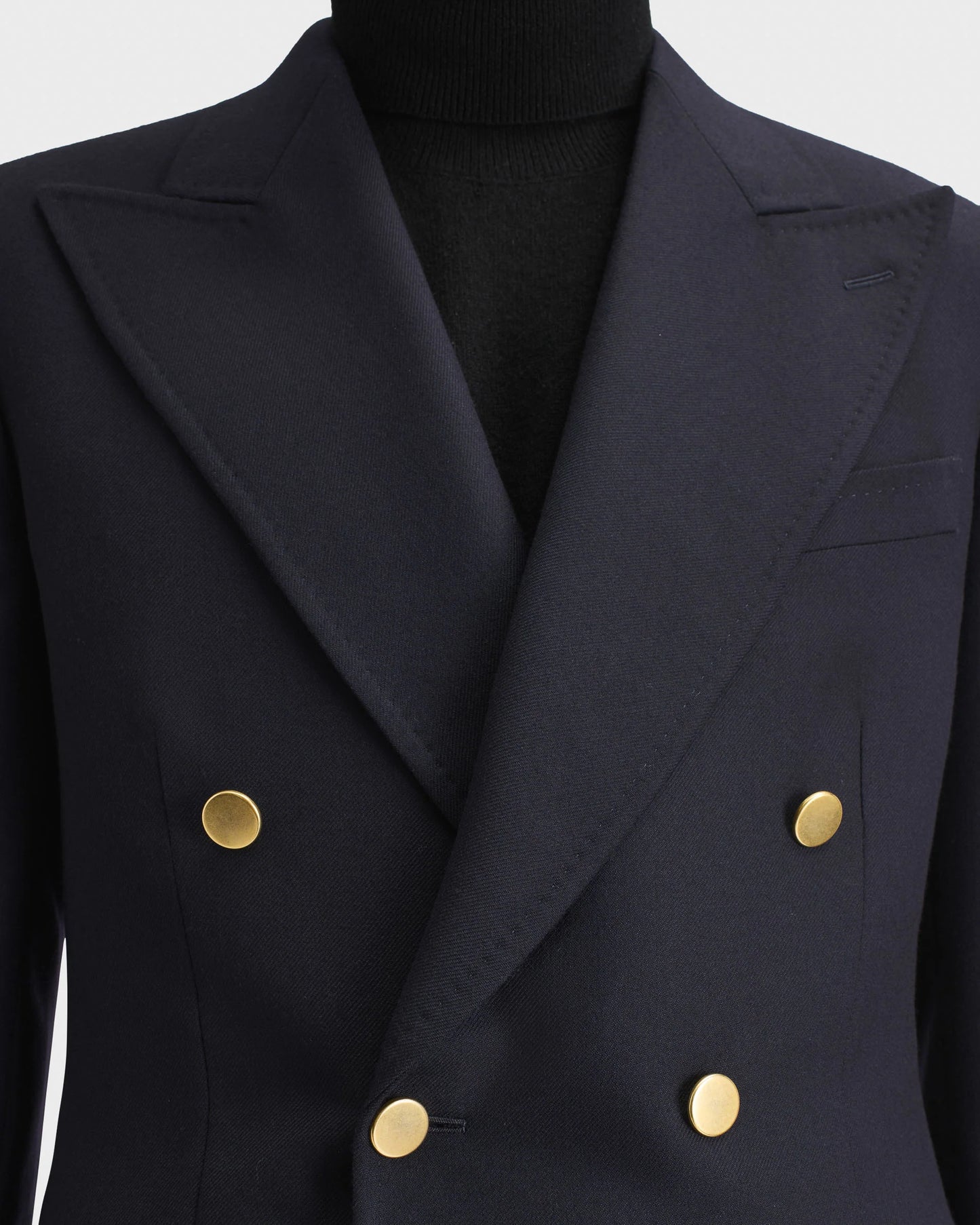 Husbands Paris | Double Breasted Jacket in Wool Twill Navy