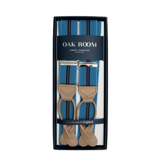 Albert Thurston | Azure Stripe Braces