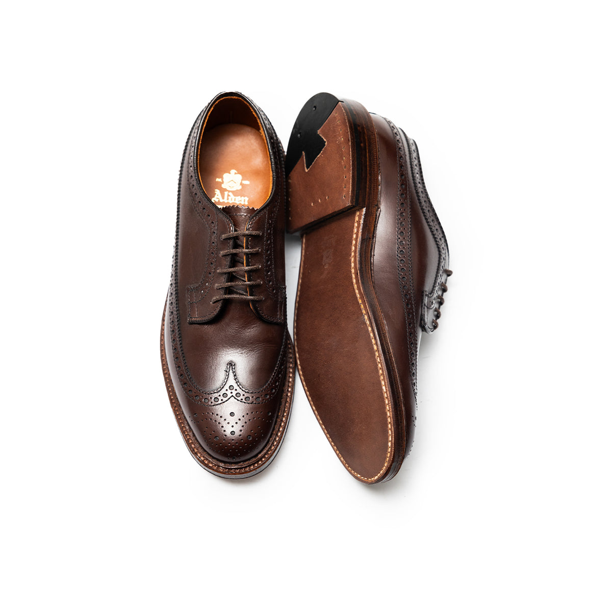 Alden | 976 Long Wing Blucher Dark Brown Calf