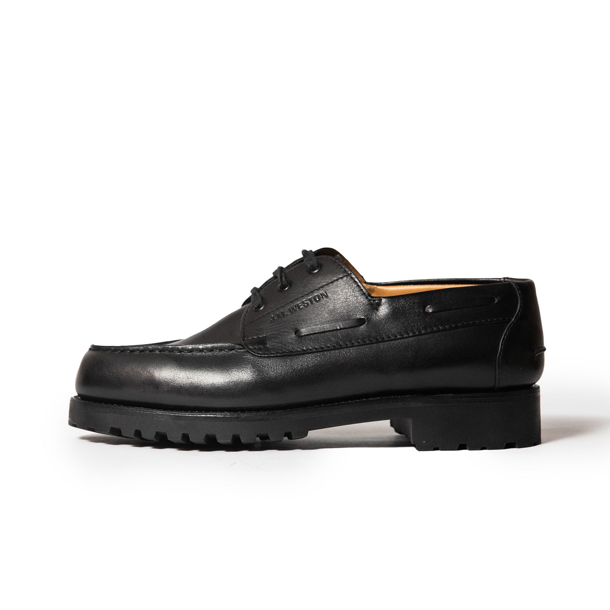 J.M.Weston | Deck Derby Black Soft Calfskin