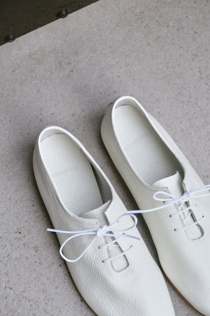 Oriental Shoemaker | Fred Wholecut Jazz Shoe Grain Calf White