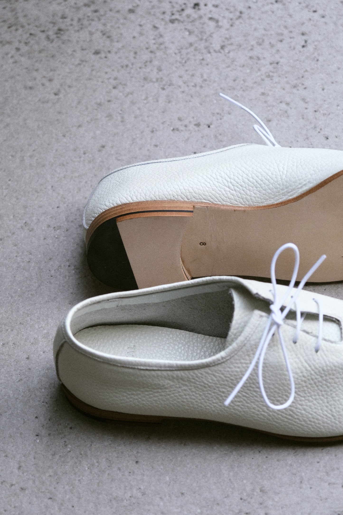 Oriental Shoemaker | Fred Wholecut Jazz Shoe Grain Calf White