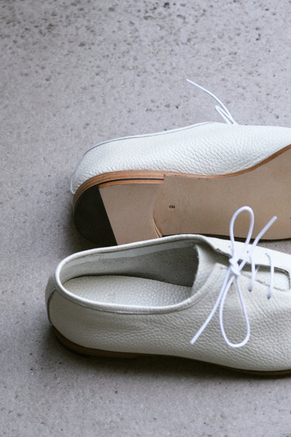 Oriental Shoemaker | Fred Wholecut Jazz Shoe Grain Calf White