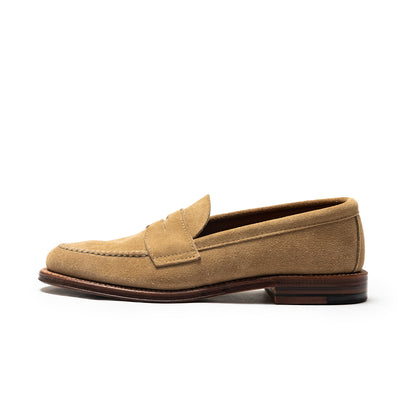 Alden | 6244F Unlined LHS Penny Loafer Light Tan Suede