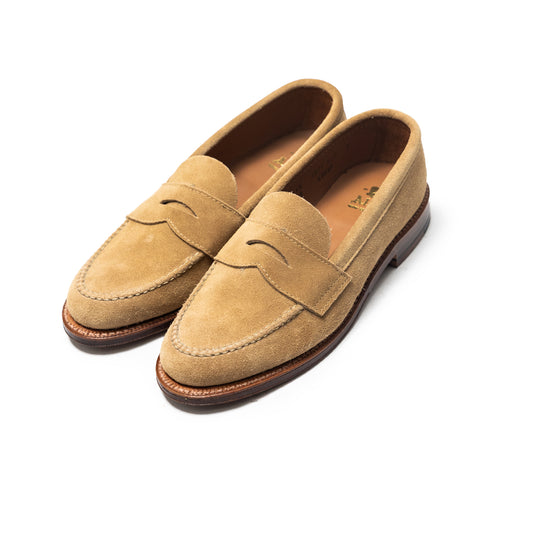 Alden | 6244F Unlined LHS Penny Loafer Light Tan Suede