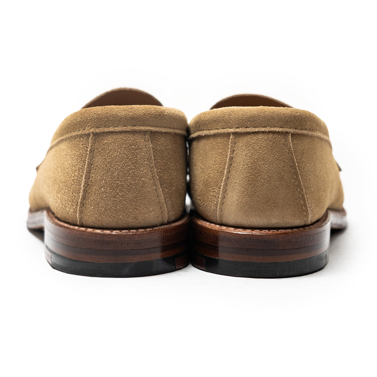 Alden | 6244F Unlined LHS Penny Loafer Light Tan Suede