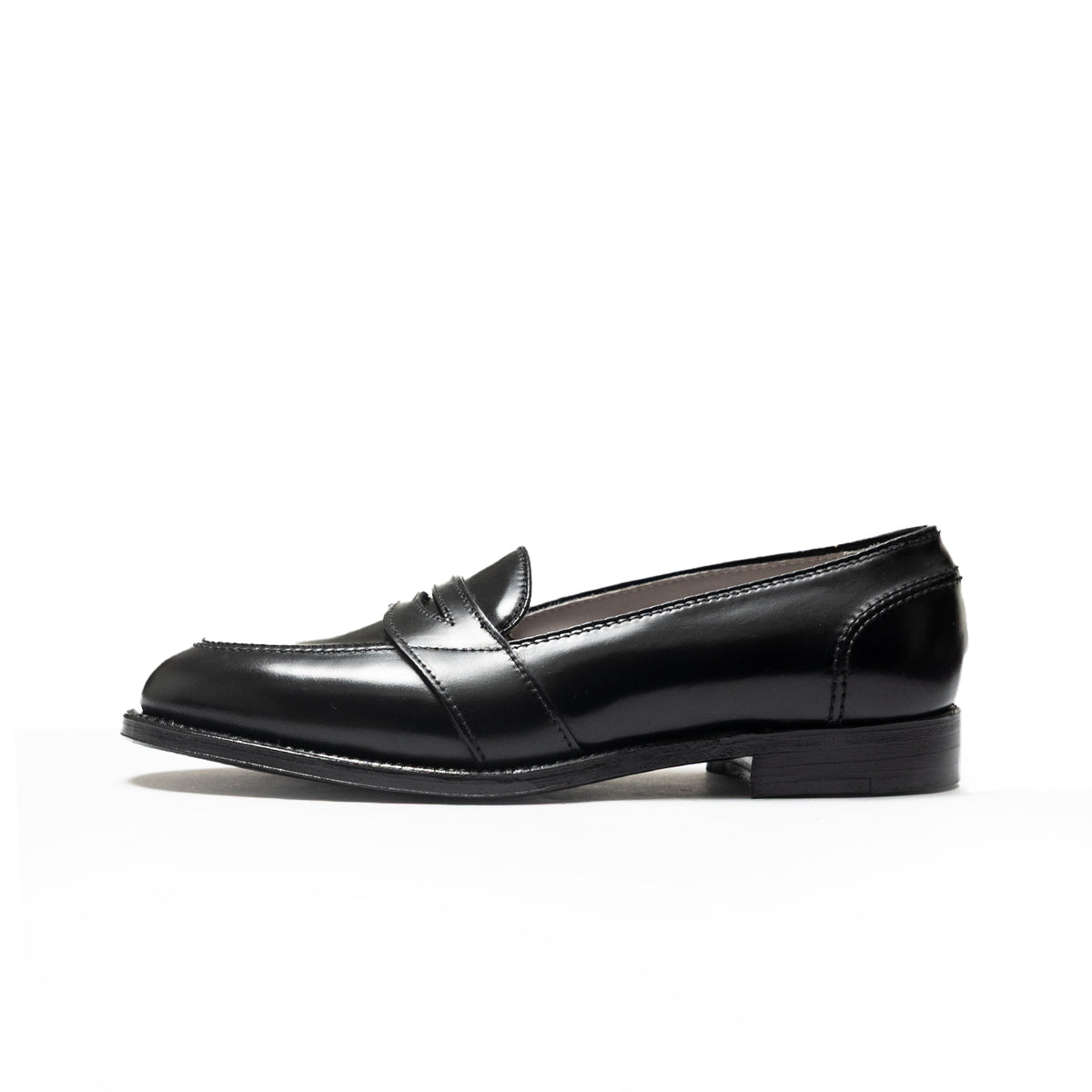 Alden | 6845 Full Strap Penny Loafer Black Shell Cordovan