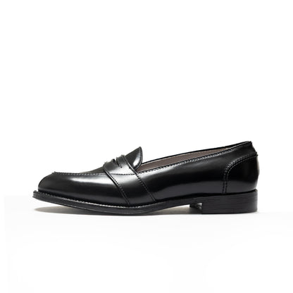 Alden | 6845 Full Strap Penny Loafer Black Shell Cordovan