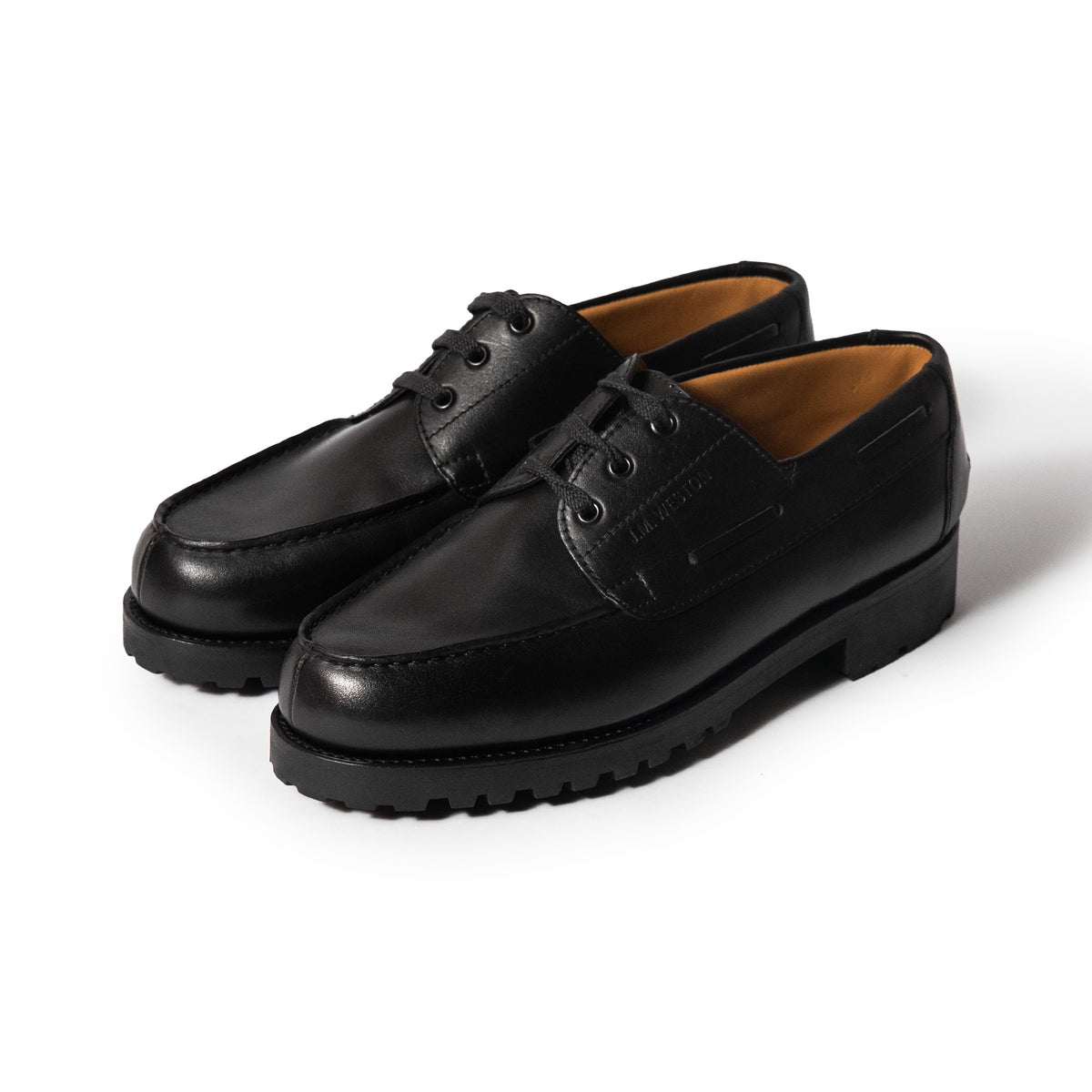 J.M.Weston | Deck Derby Black Soft Calfskin
